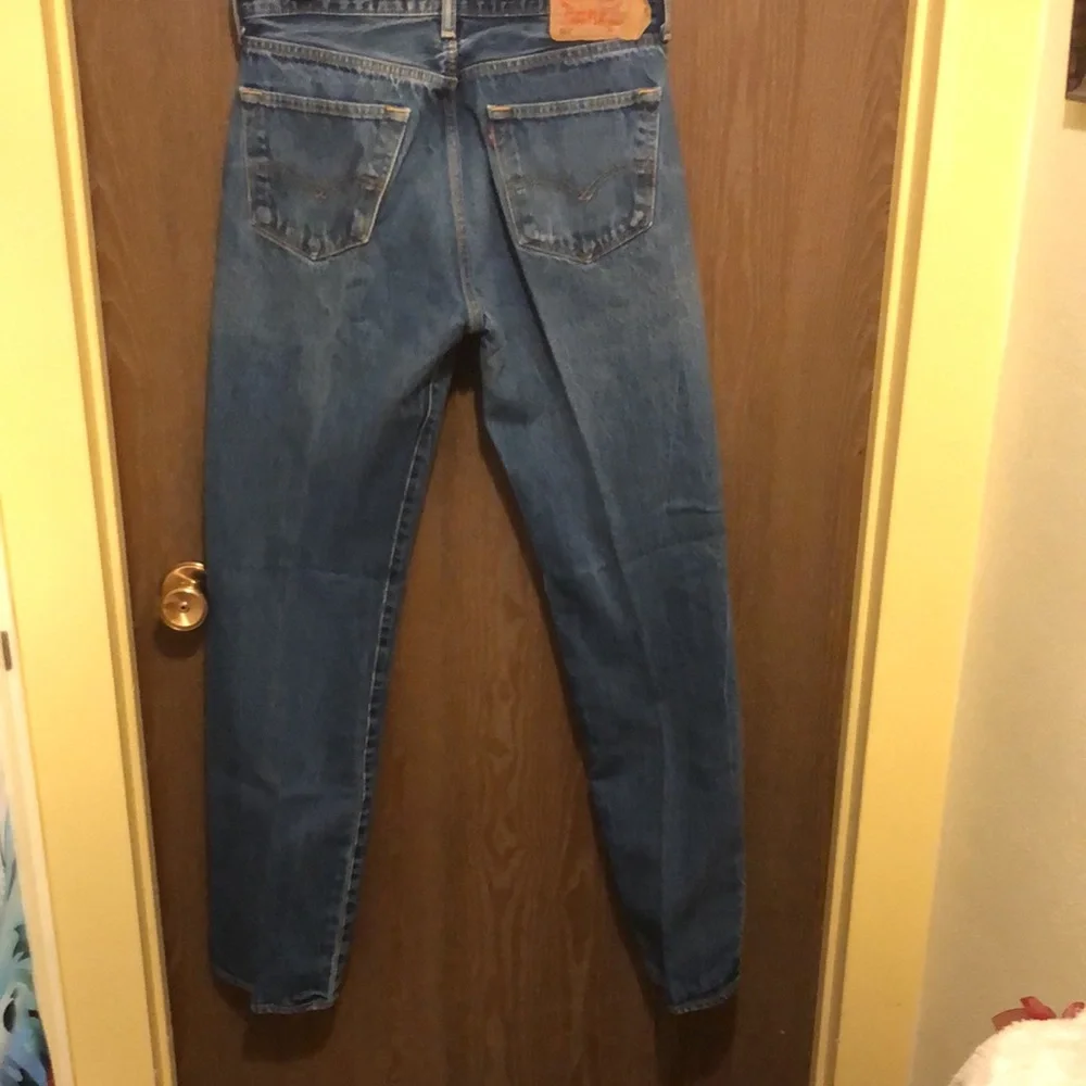 Levi's 501 Jeans Original Button Fly Medium Wash Cotton Straight Leg  34x38
